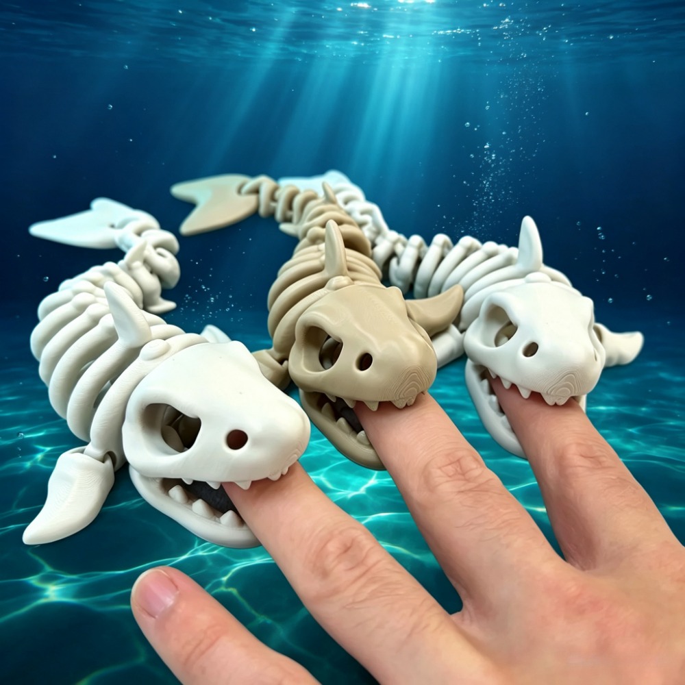 Marine Aquarium Decorations - Haaienskelet Aquariumdecoratie Gearticuleerd ornament Reptielen Visbak