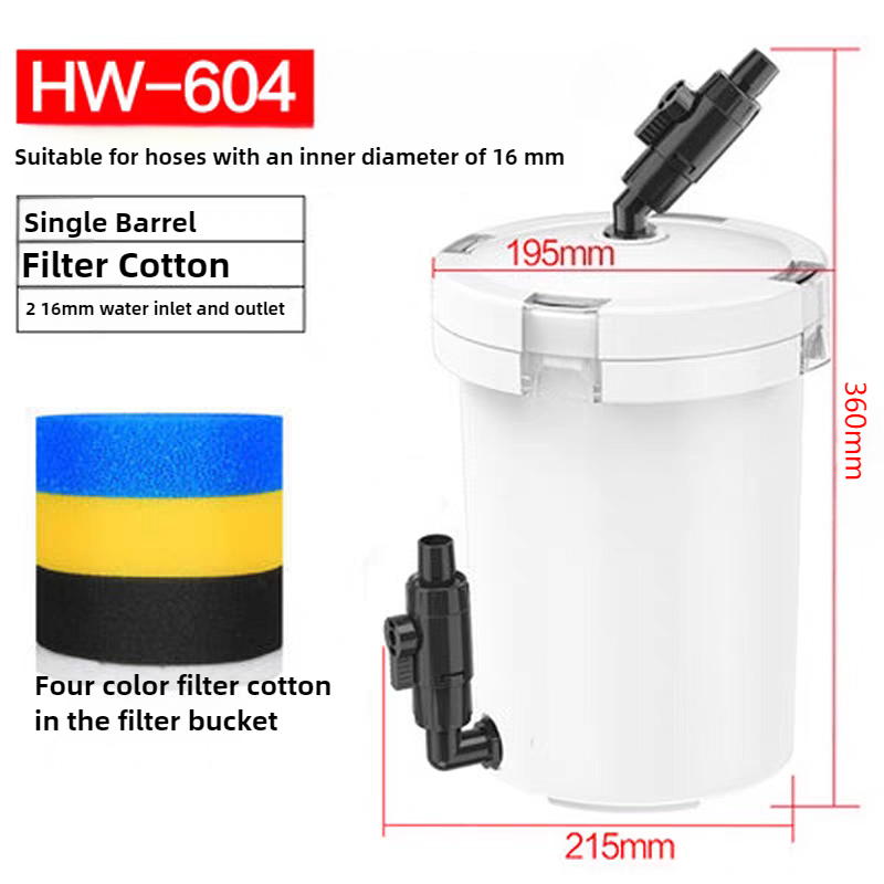 Marine Aquarium Protein Skimmer - HW-604 Aquariumfilter Emmer Visbak Stille Externe