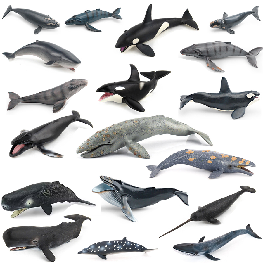 Marine Aquarium Decorations - Realistische Bultrugwalvis Spermawalvis Narwal Orka Zeeleven