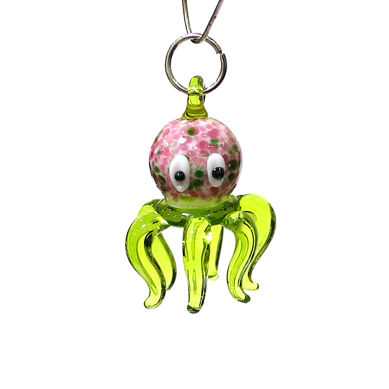 Marine Aquarium Europe - Kleurrijke mini glazen octopus hangers leuke