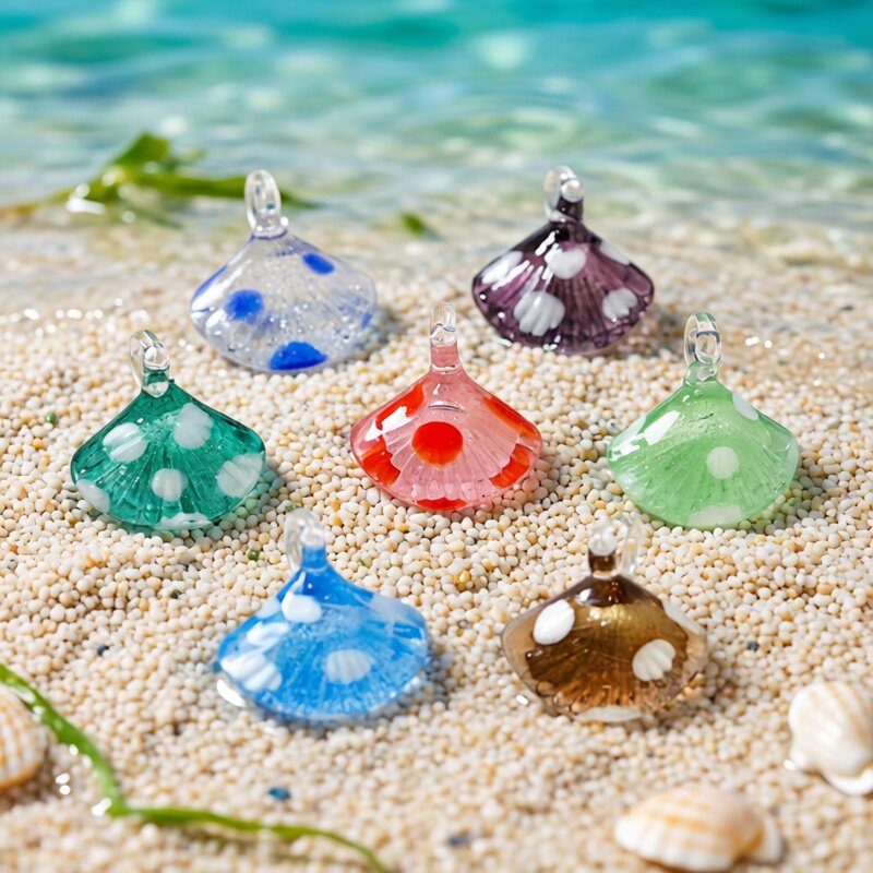 Marine Aquarium Europe - Kleurrijke Mini Sea Shell Charm Glazen