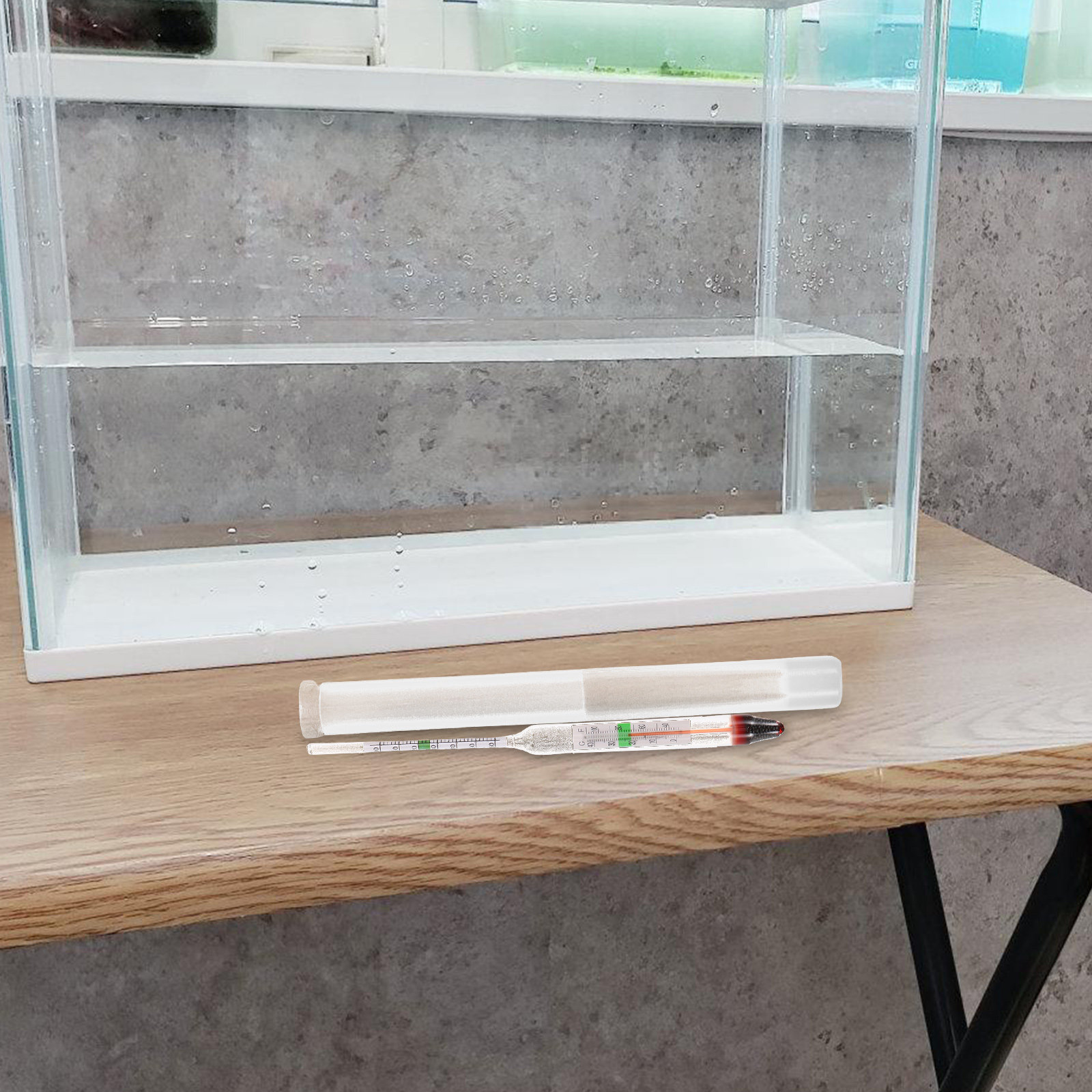 Marine Aquarium Test Kit - 1Set Hoge Precisie Zoutgehalte Hydrometer Glazen