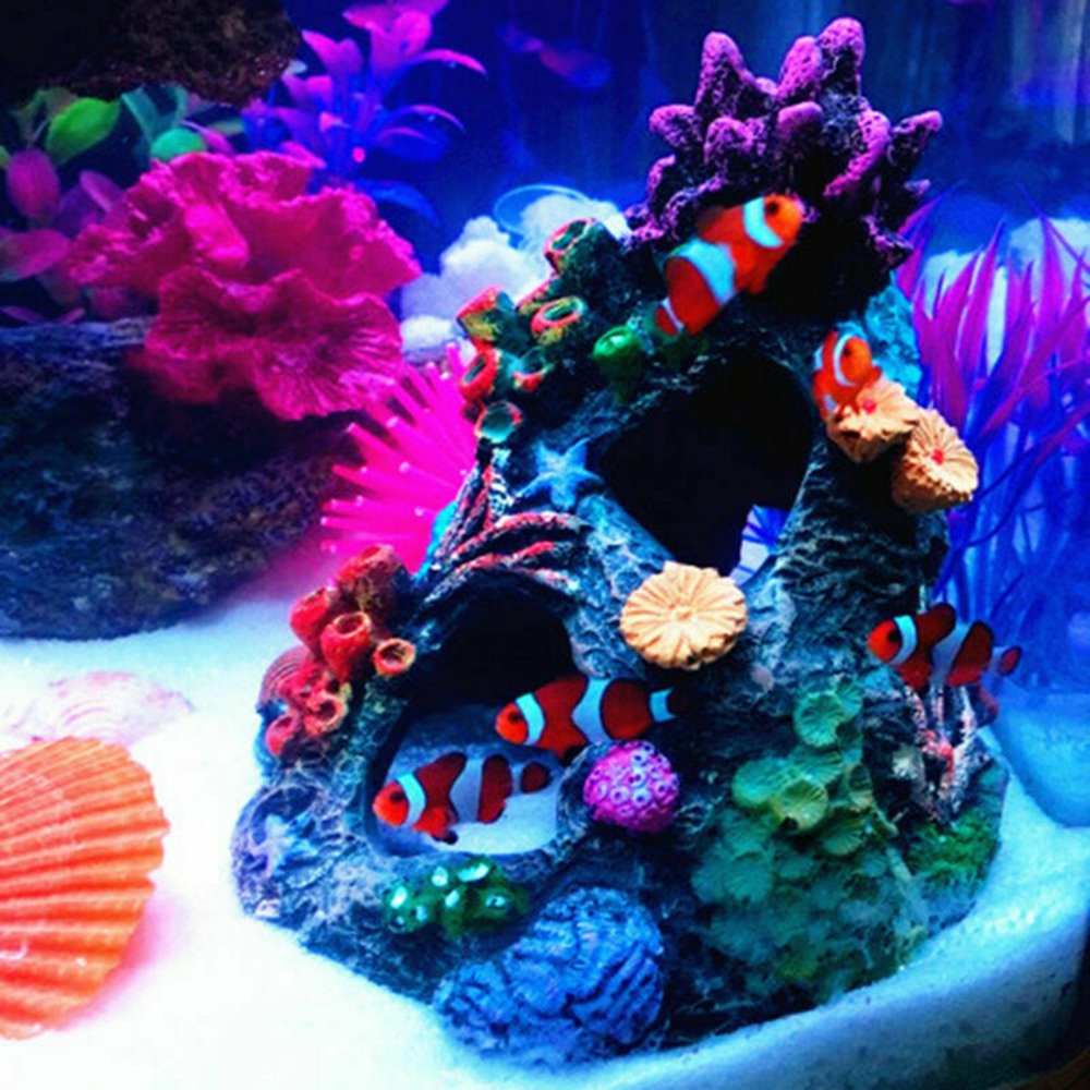 Marine Aquarium Live Sand - Aquarium Decoraties Coral Rock Levendige Hars