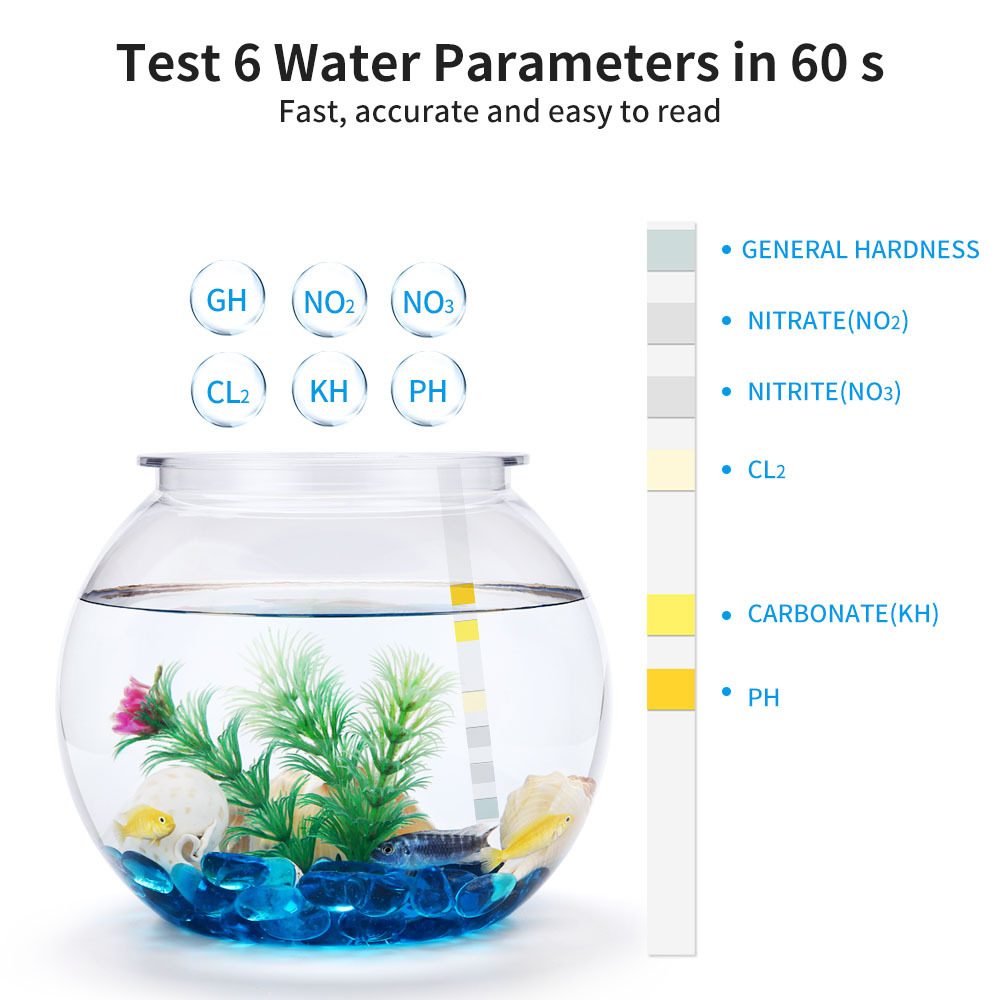 6-In-1 Waterkwaliteit Teststri - Marine Aquarium Test Kit recensie en prijs