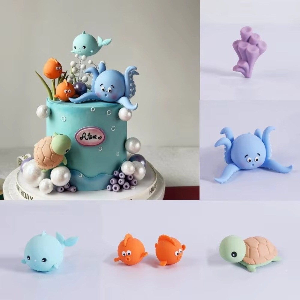 Leuke PVC taarttopper zeediere - Marine Aquarium Decorations recensie en prijs