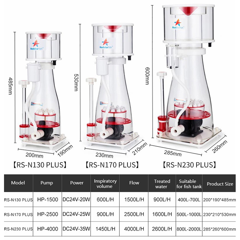 110-240V Rode ZeeSter Aquarium - Marine Aquarium Protein Skimmer recensie en prijs