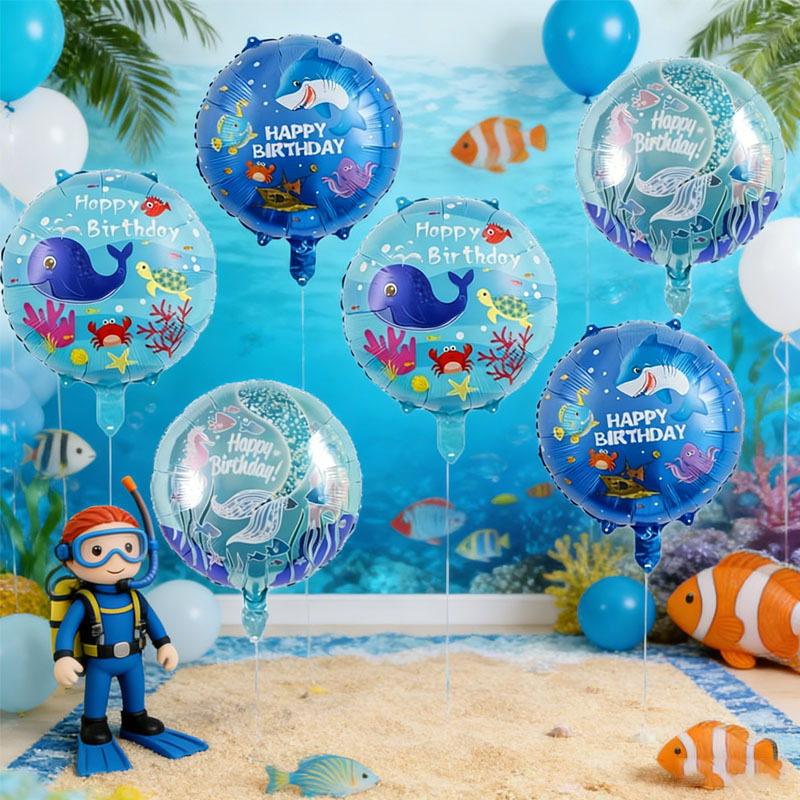 6-delige ballonnenset met ocea - Marine Aquarium Decorations recensie en prijs