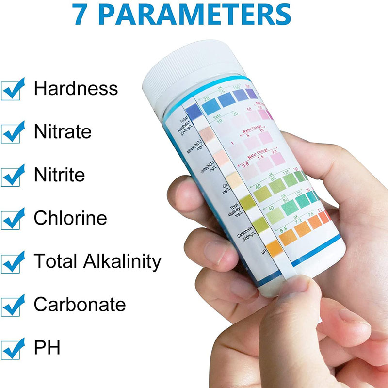 7-IN-1 Aquarium Teststrips 100 - Marine Aquarium Test Kit recensie en prijs