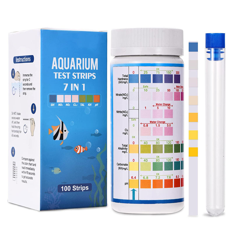 7-IN-1 Aquarium Teststrips 100 - Marine Aquarium Test Kit recensie en prijs