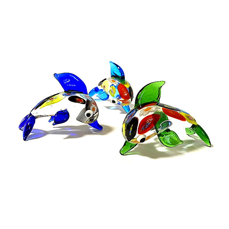 Kleurrijk miniatuur glazen dol - Marine Aquarium Europe recensie en prijs