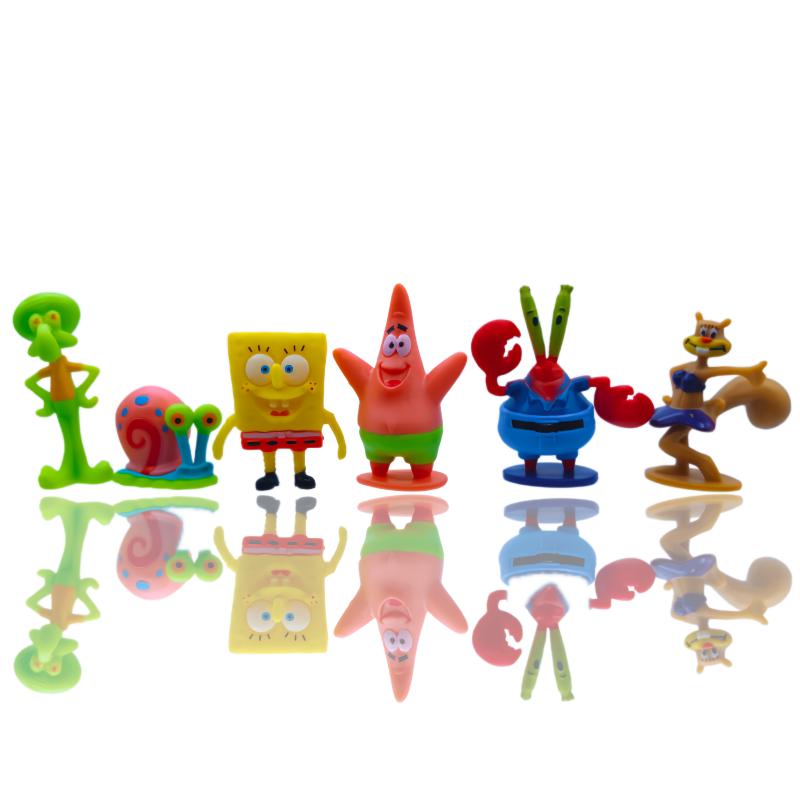 6 stks SpongeBob Aquarium Deco - Marine Aquarium Decorations recensie en prijs