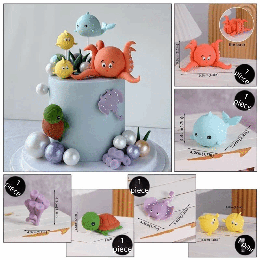 Creatieve PVC taarttopper vis  - Marine Aquarium Decorations recensie en prijs