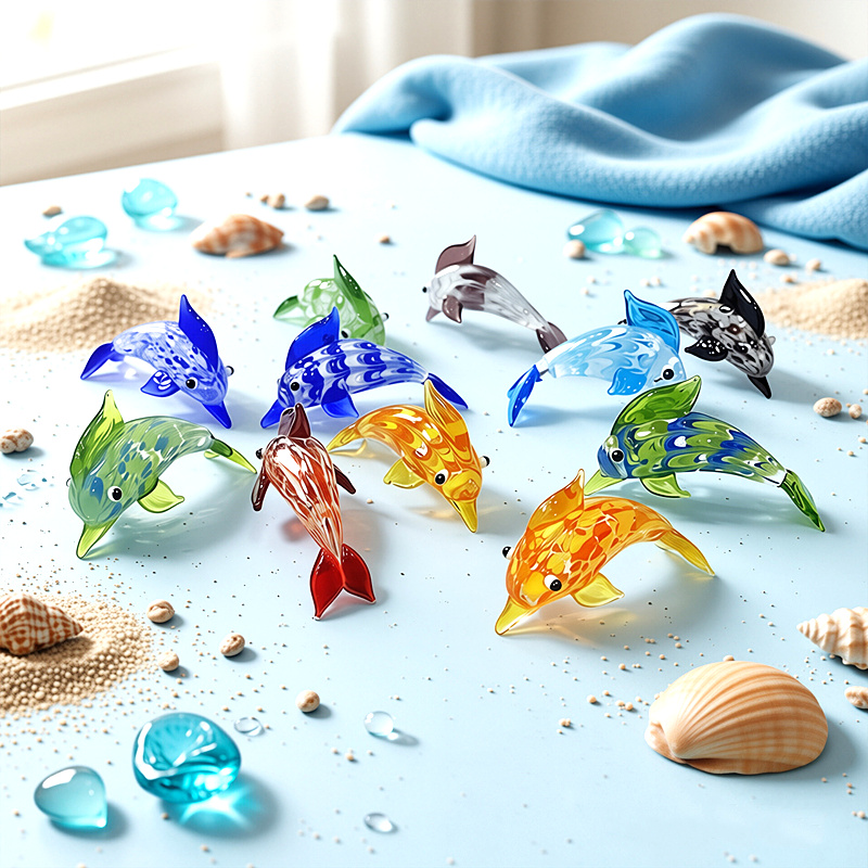 Handgemaakte mini glazen dolfi - Marine Aquarium Europe recensie en prijs