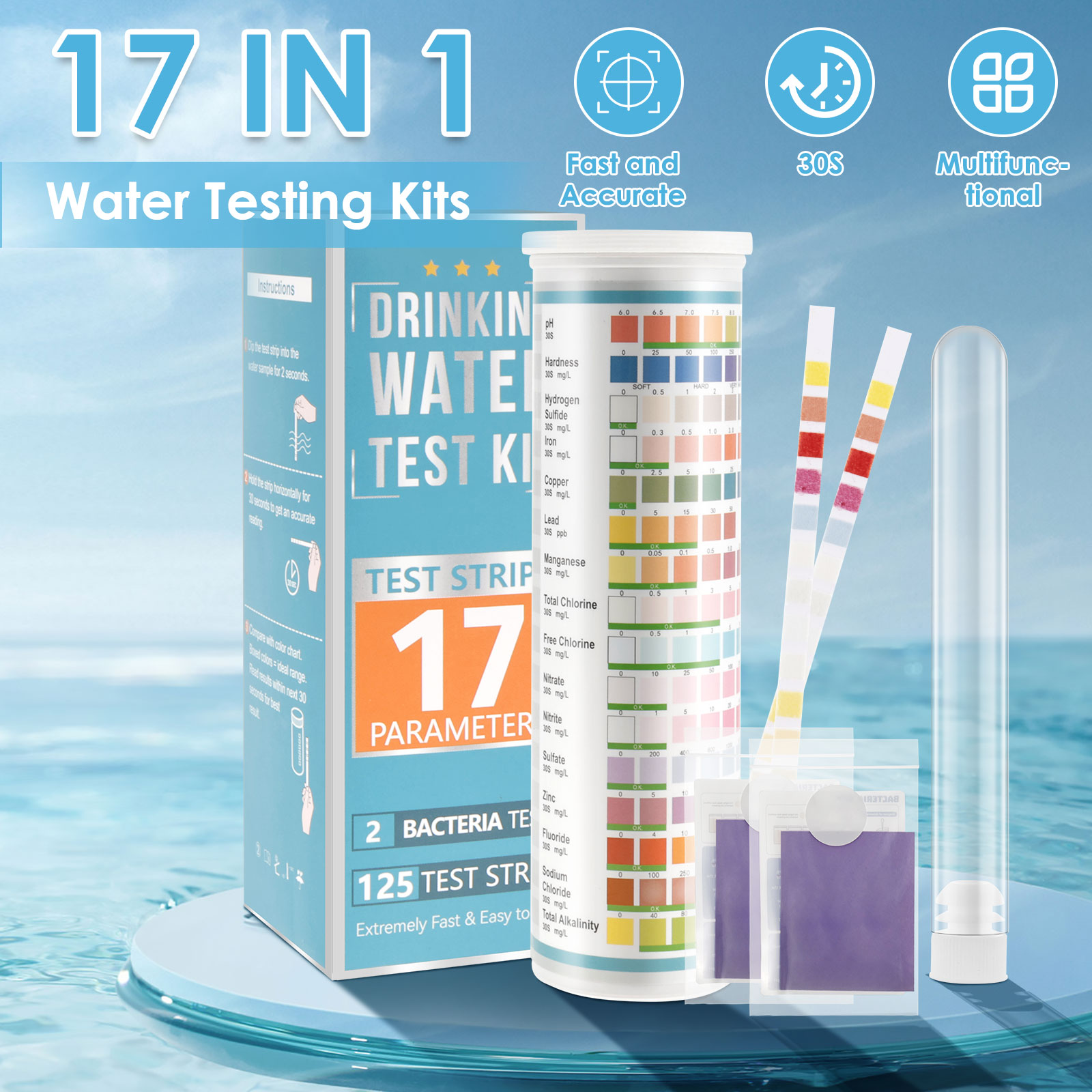 5-17 in 1 Aquarium Teststrips  - Marine Aquarium Test Kit recensie en prijs