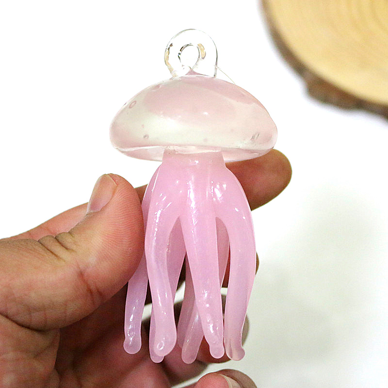 Roze Kwallen Glazen Hanger Leu - Marine Aquarium Europe recensie en prijs